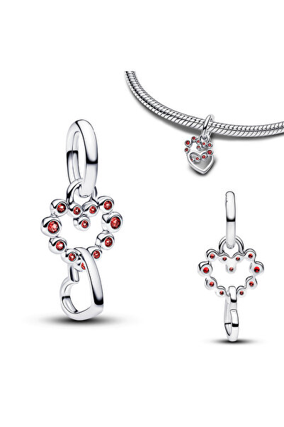 Choice31 AMC7338 New Original 925 Sterling Silver Red Charms Red Bird Heart M...