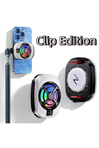 Choice1 مشبك مغناطيسي محمول عالمي 2 في 1، مبرد هاتف شبه موصل، شاشة رقمية RGB Li