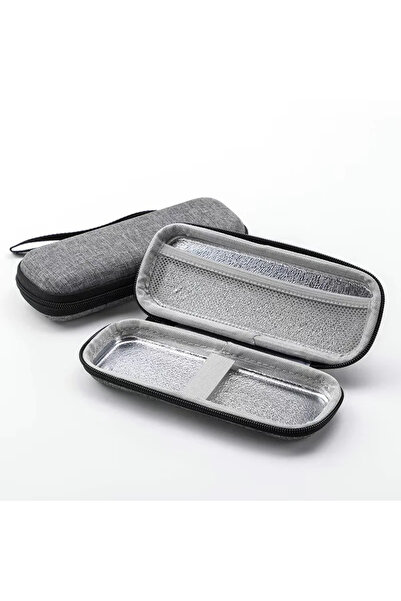 choice2 صندوق تخزين ماكينة الحلاقة للسفر باللون الرمادي، حقيبة صلبة من مادة إ...