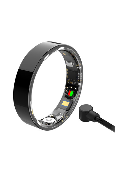 Choice11 خاتم ذكي أسود 9 بوصات، إصدار 2025، الأكثر مبيعًا، مزود بفرشاة إيماءا...