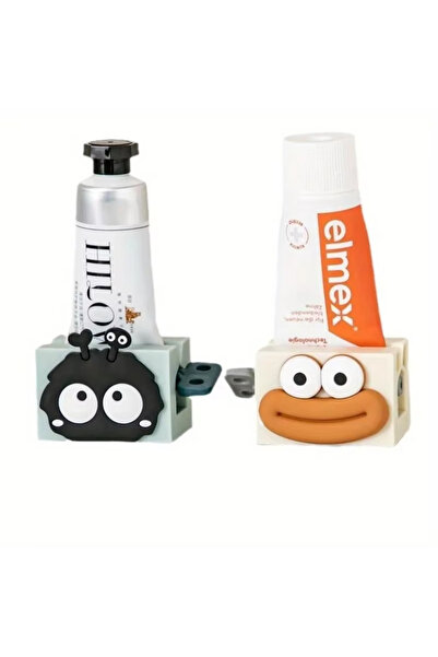 Choice1 blue and White 1/2PCS Cartoon Manual Squeezers Toothpaste Home Bathro...