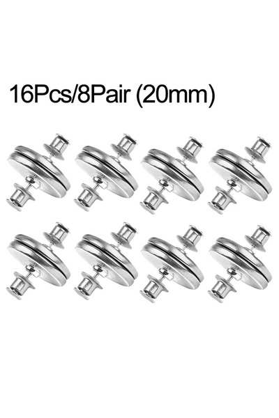 Choice1 8 أزواج (20 مم) 4/8 أزواج من أزرار الستارة المغناطيسية القابلة للفصل ...