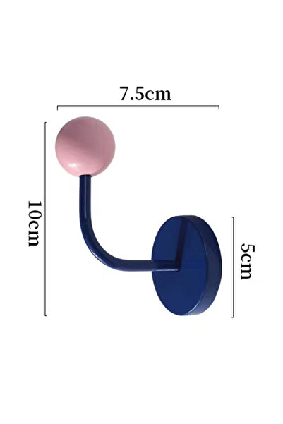 Choice خطاف مغناطيسي إبداعي أزرق اللون، قطعة واحدة، لا يحتاج إلى ثقب، مناسب ل...