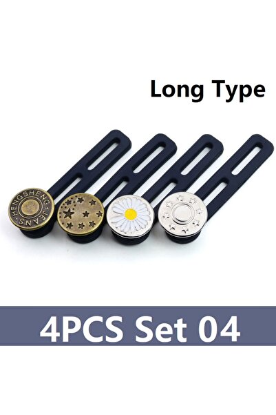 Choice1 4PCS Set 04 4/6pcs Jeans Button Extender Universal Pants Extender But...