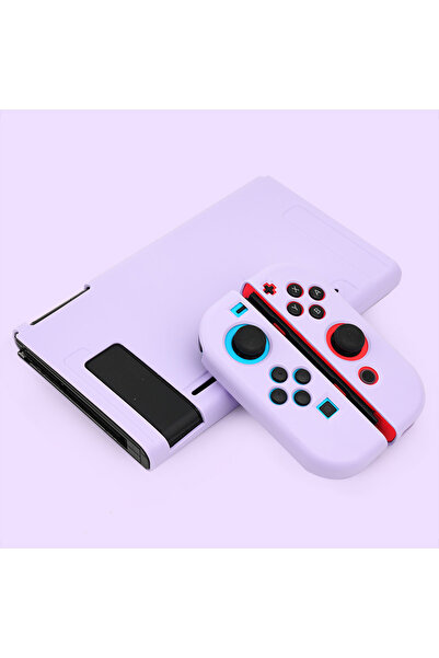 Choice8 غطاء حماية ناعم من مادة TPU باللون البنفسجي لجهاز نينتندو سويتش، من ت...