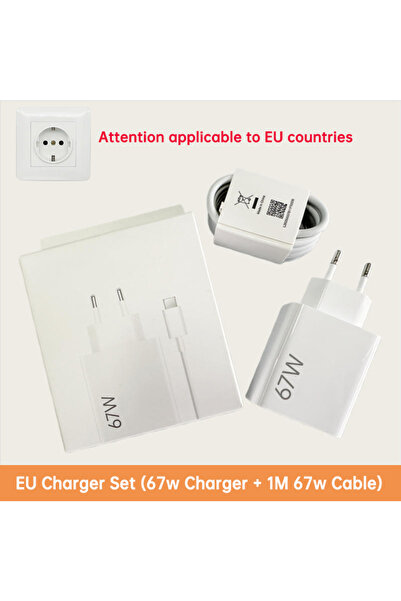 Choice realme EU with 1m cable For 67W Usb Charger Adapter Tipo C Quick Fast ...