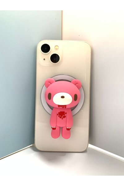Choice B Colorful Bear Phone Grip-Pink Bloody Bear ,Cute&Punk Phone Stand Hol...