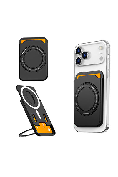 choice2 جراب Magsafe أسود اللون ، حامل بطاقات مغناطيسي، فائق النحافة، متوافق ...