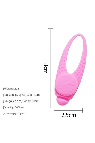 Choice قلادة طوق للحيوانات الأليفة من السيليكون، مزودة بإضاءة تحذيرية لامعة، ...