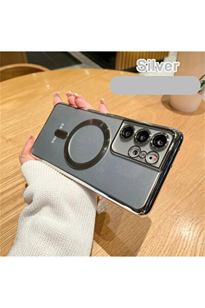 Choice84 Galaxy S25 Ultra Silver Original Wireless Magnet Plating Cover For M...