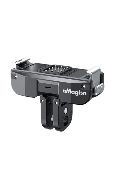 Choice حامل محول شحن مغناطيسي سريع الفك ثنائي المخالب باللون الأسود لكاميرا D...
