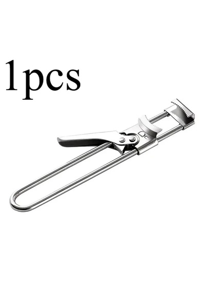 Choice1 فتاحة علب وزجاجات فضية اللون، قطعة واحدة، شديدة التحمل، مصنوعة من الف...