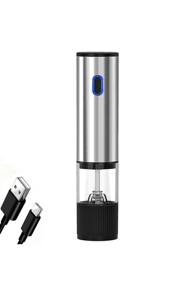 Choice1 مطحنة ملح وفلفل كهربائية أوتوماتيكية قابلة لإعادة الشحن، قطعة واحدة، ...