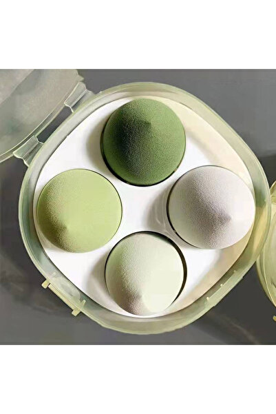 Choice1 green 4Pcs Makeup Sponge Powder Puff Dry and Wet Combined Beauty Cosm...