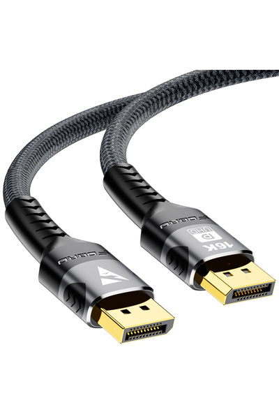 choice2 كابل DisplayPort 2.1 بطول متر واحد، يدعم دقة 16K، ويدعم دقة 8K بمعدل ...