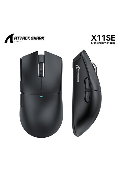 Choice4 فأرة الألعاب اللاسلكية X11SE من ATTACK SHARK باللون الأسود، بدقة 2200...