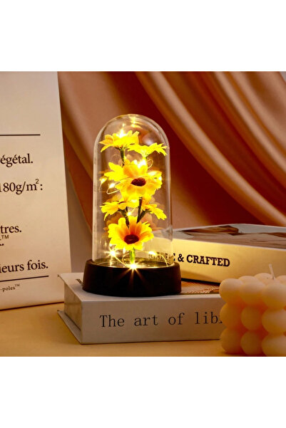 Choice هدية ذهبية لموسم التخرج، طقم زهور عباد الشمس البلاستيكية الصغيرة، هدية...