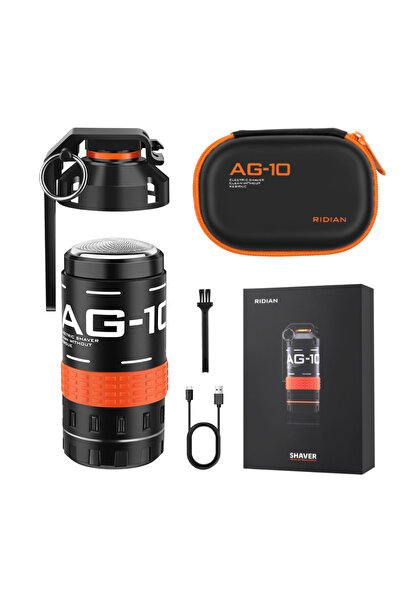 Choice Gold Men's Hand Grenade-Style Electric Shaver with Rechargeable Batter...