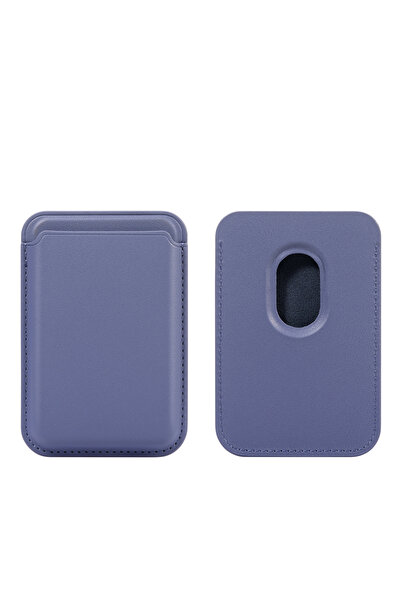 Choice7 حقيبة بطاقات من جلد الصناعي البنفسجي، مناسبة غلاف هاتف المزودة بشريط ...