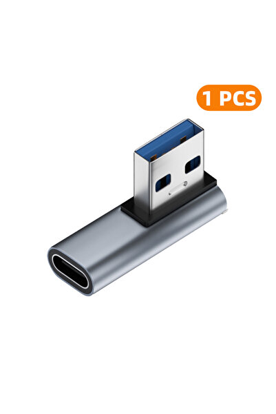 Choice7 1x CM-AG-ZW-ZM USB 3.0 90 Degree USB-C Female to USB-A Adapter 10Gbps...