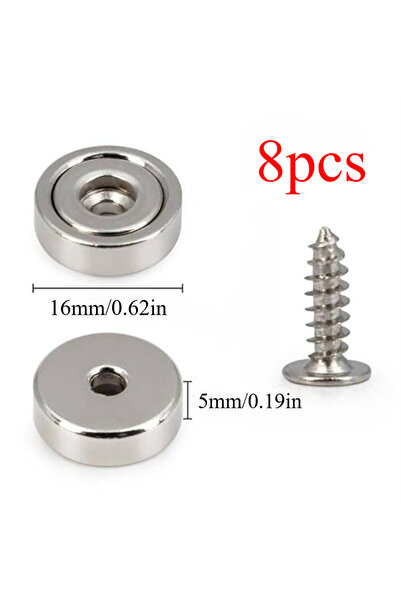 Choice7 8 قطع من مغناطيسات الأقراص A16/A20/A25/A32 مع فتحة لولبية، قوة تثبيت ...