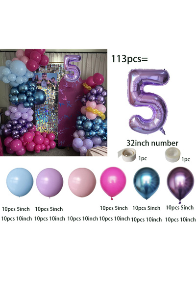 Choice7 هاسبرو كما هو موضح - النمط 5 صائدو الكيبوب قوس بالونات حفلة عيد ميلاد...