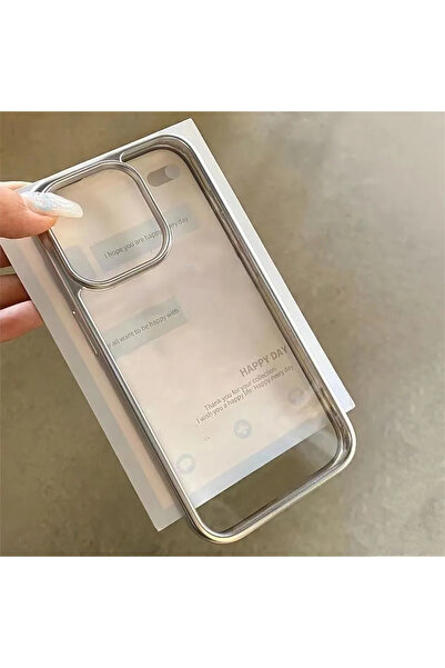 Choice3 جراب فاخر وبسيط بإطار فضي مطلي بالكهرباء، مناسب فقط لهاتف iPhone 16 P...