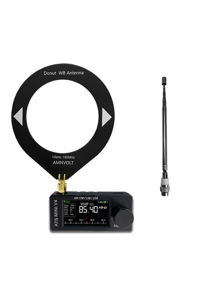 Choice1 جهاز راديو AMNVOLT V4 ATS MINI SI4732 ذو غلاف معدني، يدعم جميع نطاقات...