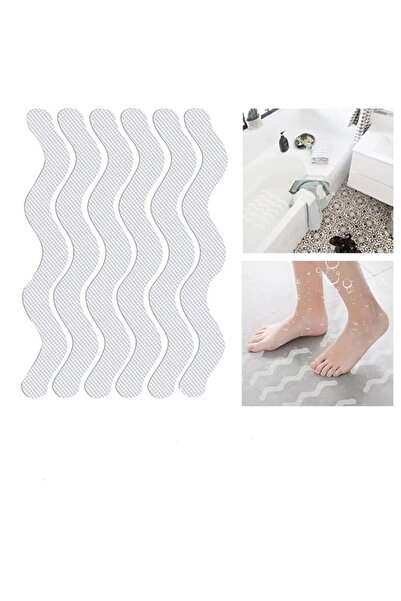 Choice 1.3x18cm S-Transparent Slider Transparent Bathroom Bathtub Anti Slip S...