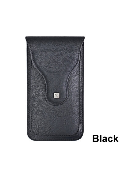 choice2 black PULOKA Universal High-end Retro PU Leather Slim Mobile Phone Wa...