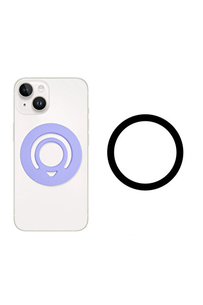 Choice1 جراب سيليكون مغناطيسي مزدوج الجوانب بلون الخزامى، مزود بحامل مغناطيسي...