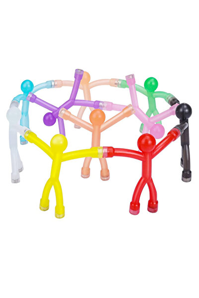 Choice 10PCS 10Pcs Colorful Fridge Magnets Cute Mini Man Flexible Magnetic St...