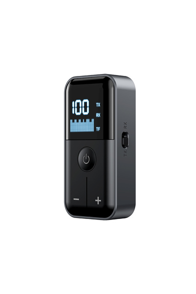 Choice محول صوت بلوتوث 5.4 أسود اللون مع ميكروفون وجهاز استقبال وإرسال، محول ...