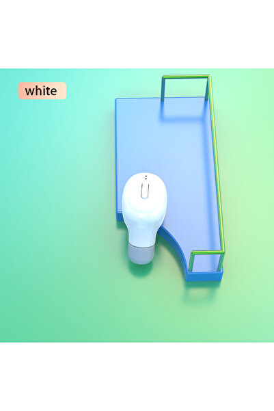 Choice3 سماعة رأس لاسلكية بيضاء SK H02 بتقنية بلوتوث، مزودة بمشبك أذن، مقاومة...
