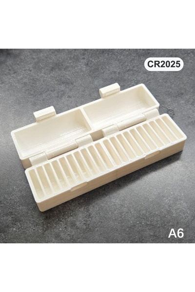 Choice A6 CR2032/CR2025 Battery Storage Box 20 Hole Portable Prevents Battery...