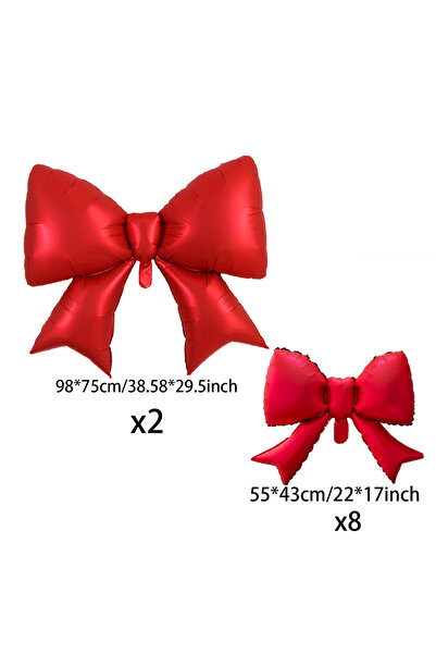 Choice1 Other Other 10pcs Red bow aluminum foil balloon set, suitable for wed...
