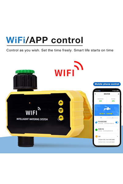 Choice3 1 Outlet With WIFI WIFI Solar Irrigation Timing Controller Smart Auto...