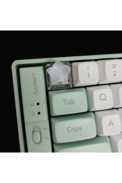 choice2 أغطية مفاتيح بيضاء لطيفة على شكل نجمة، أغطية مفاتيح لوحة مفاتيح ميكان...