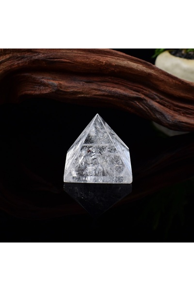 Choice حجر كوارتز شفاف، قطعة واحدة من الكريستال الطبيعي، زينة هرمية من الكوار...