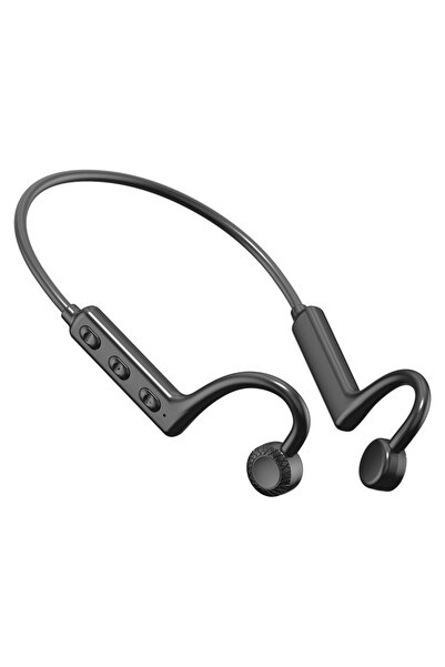 Choice سماعات رأس KS-19 سوداء اللون، تعمل بتقنية توصيل الصوت عبر العظام، مزود...