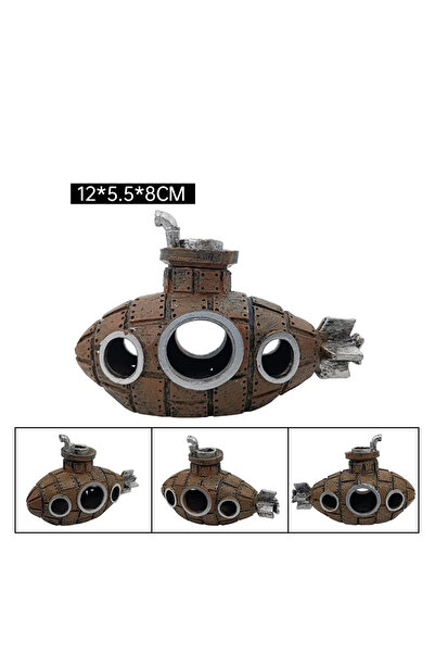 Choice3 زينة غواصة من الراتنج البرونزي، مأوى للأسماك والروبيان، كهف، إكسسوارا...