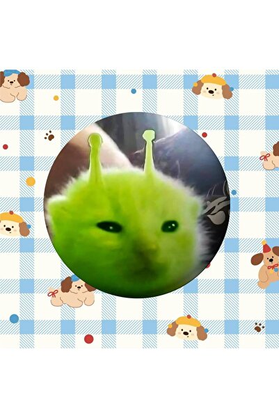 Choice8 25x25 مم z10 دبابيس أزرار معدنية إبداعية عليها رسومات قطط لطيفة ومواء...