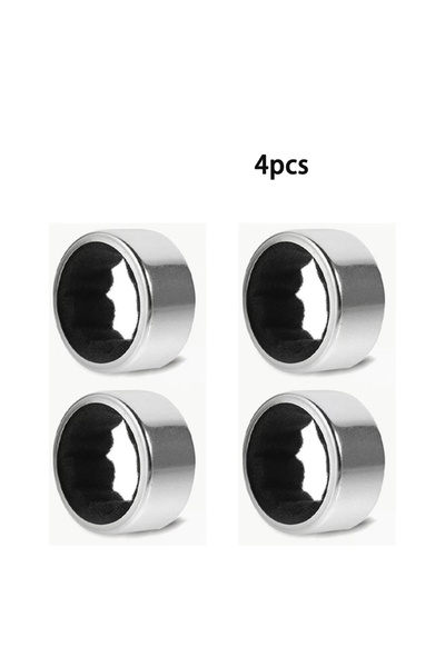 Choice6 4 قطع من حلقات منع التسرب الفضية من الفولاذ المقاوم للصدأ من النوع A ...