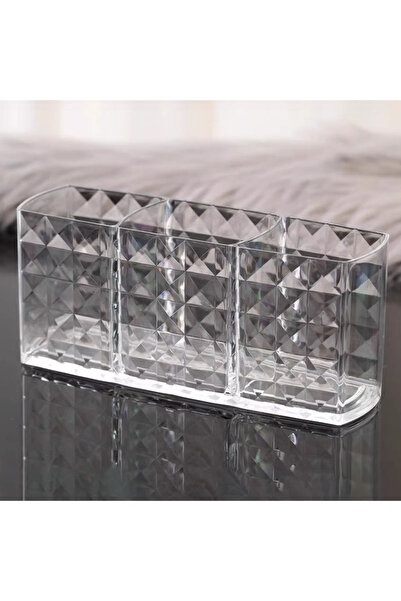 Choice 3 1pc Transparent Acrylic Cosmetic Organizer - 3-Tier Makeup Brush & L...