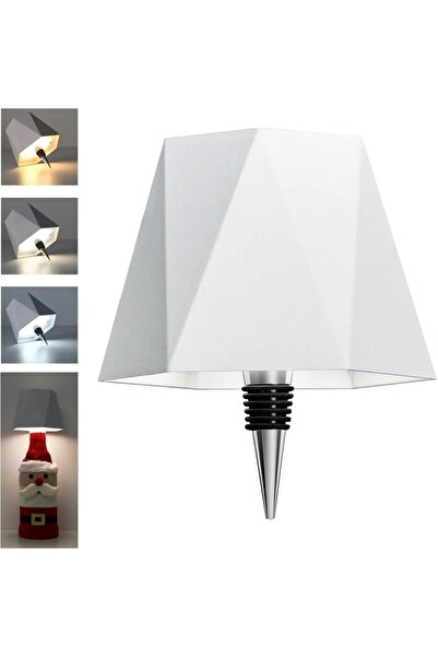 Choice5 White B 2025 LED Bottle Table Lamp Touch 3 Colors Rechargeable Portab...