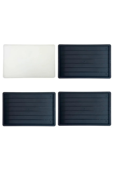 Choice1 علبة تخزين بلاستيكية سوداء بثلاث طبقات لأغطية المفاتيح، منظم أغطية ال...