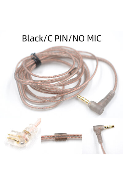 Choice C pin no mic KZ Earphones Cord 8 Strands Gold Silver & per Cube Mixed ...