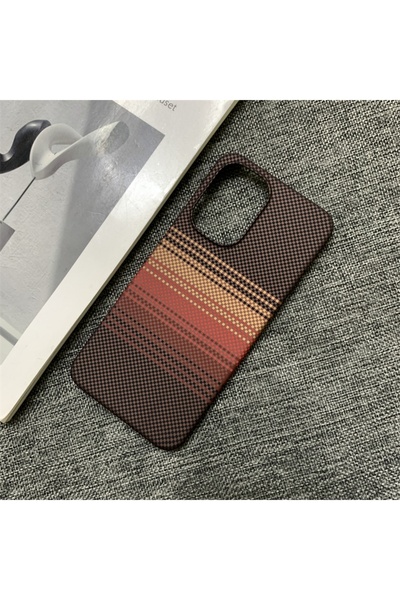 Choice10 جراب بلاستيكي فاخر بنمط ألياف الكربون الأحمر من ون بلس 15، متوافق مع...