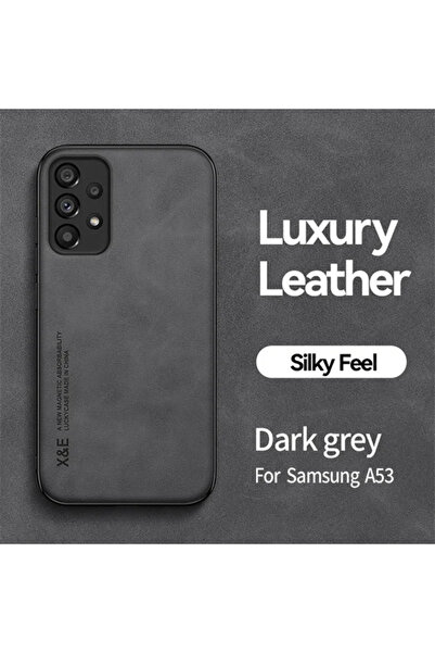 Choice6 غلاف هاتف من جلد الغنم المغناطيسي باللون الرمادي الداكن، متوافق مع هو...