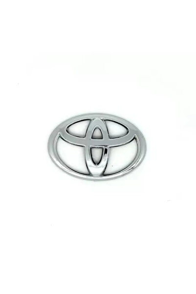 Choice3 TOYOTA 1pc Silver 1PCS ABS Toyota Logo Car Emblem Steering Wheel Stic...